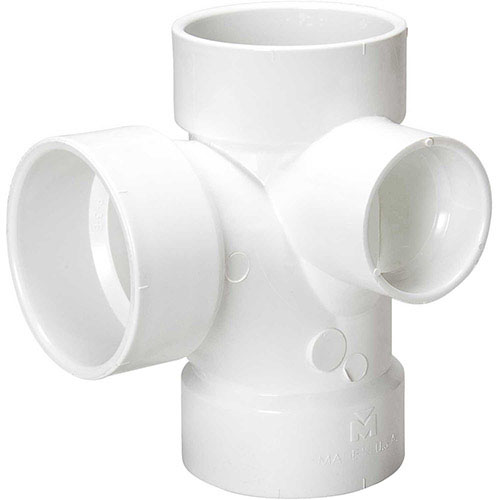 Standard Plumbing Supply - Product: 3X3X3X2 PVC SAN T W/RS INLET