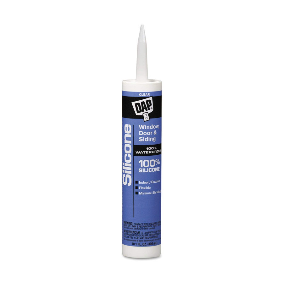 DAP 10 Oz Silicone Rubber Sealant CLEAR