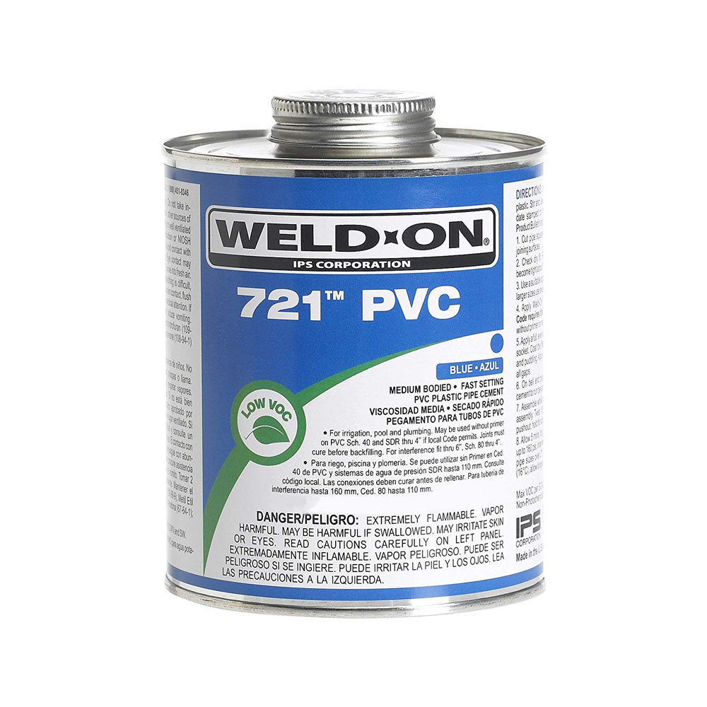 IPS Weldon 10163 721 PVC Solvent Cement, Blue