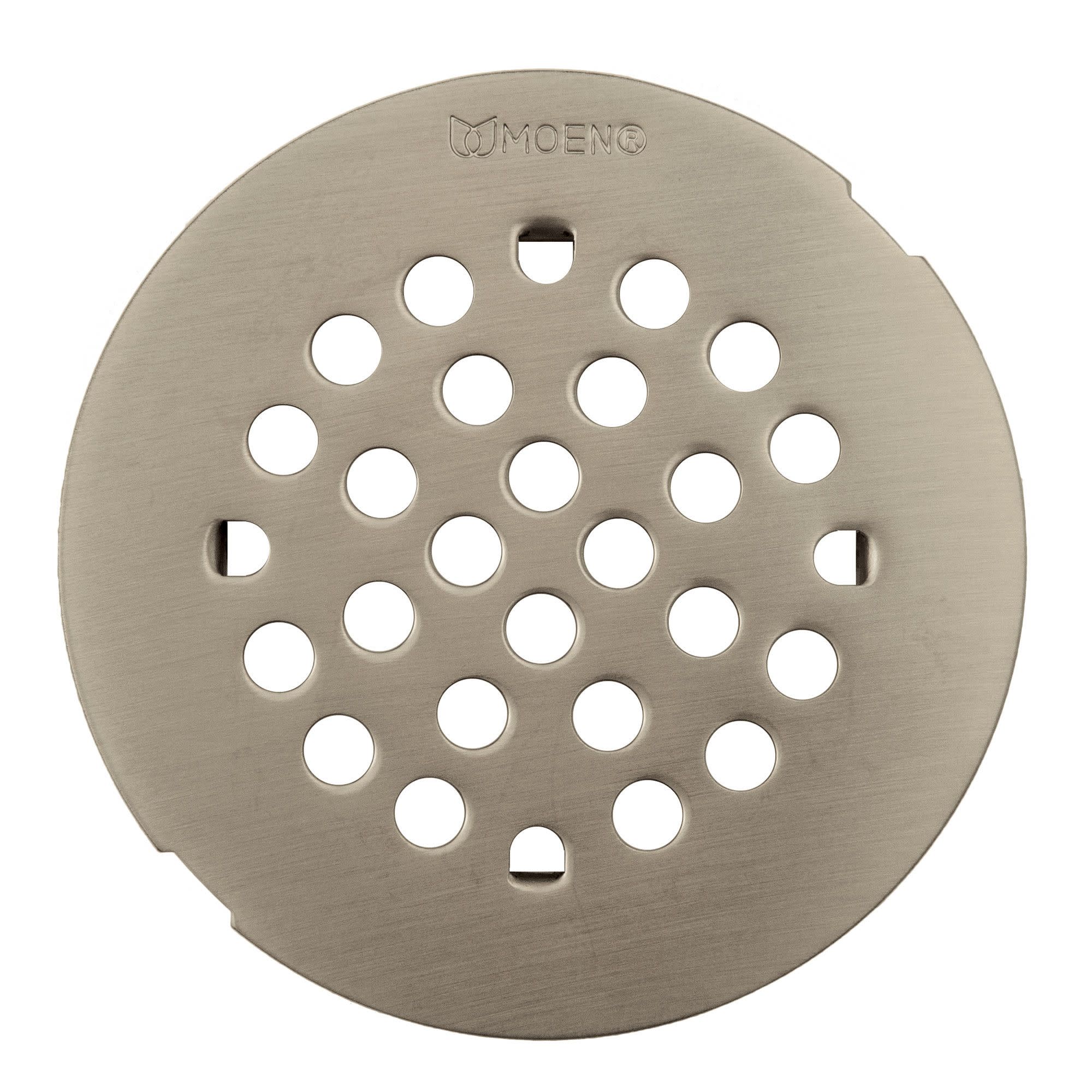 Moen Brushed nickel tub/shower drain covers