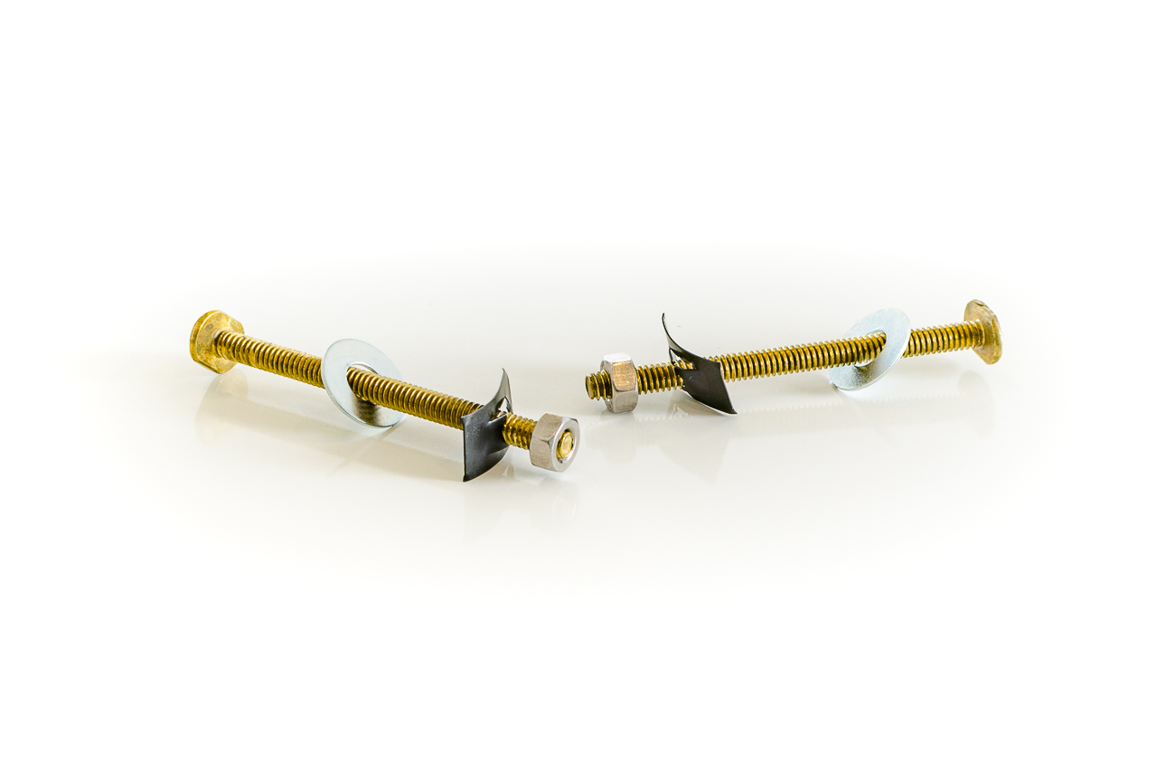 1/4 X 3-1/2 BR CLOSET BOLT SET