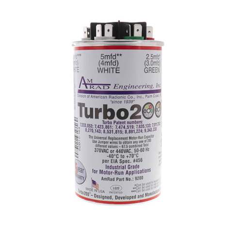 TURBO 200 2.5/5/5/10/20/25 MFD
