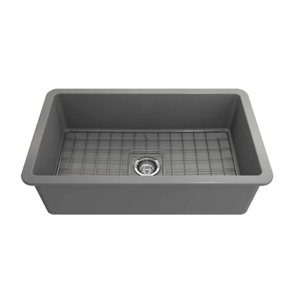 UM FIRECLAY SNGL BOWL MT GREY