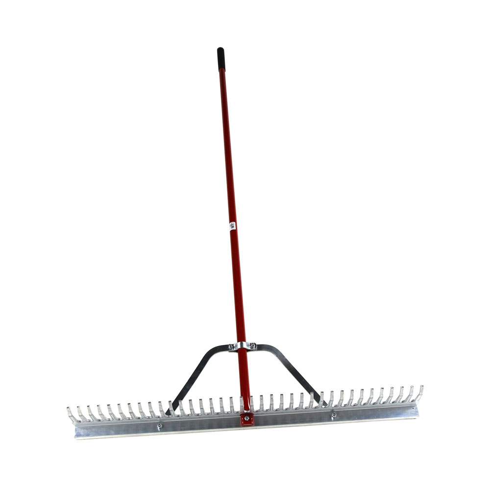 36 LANDSCAPE RAKE 66 RED ALUM
