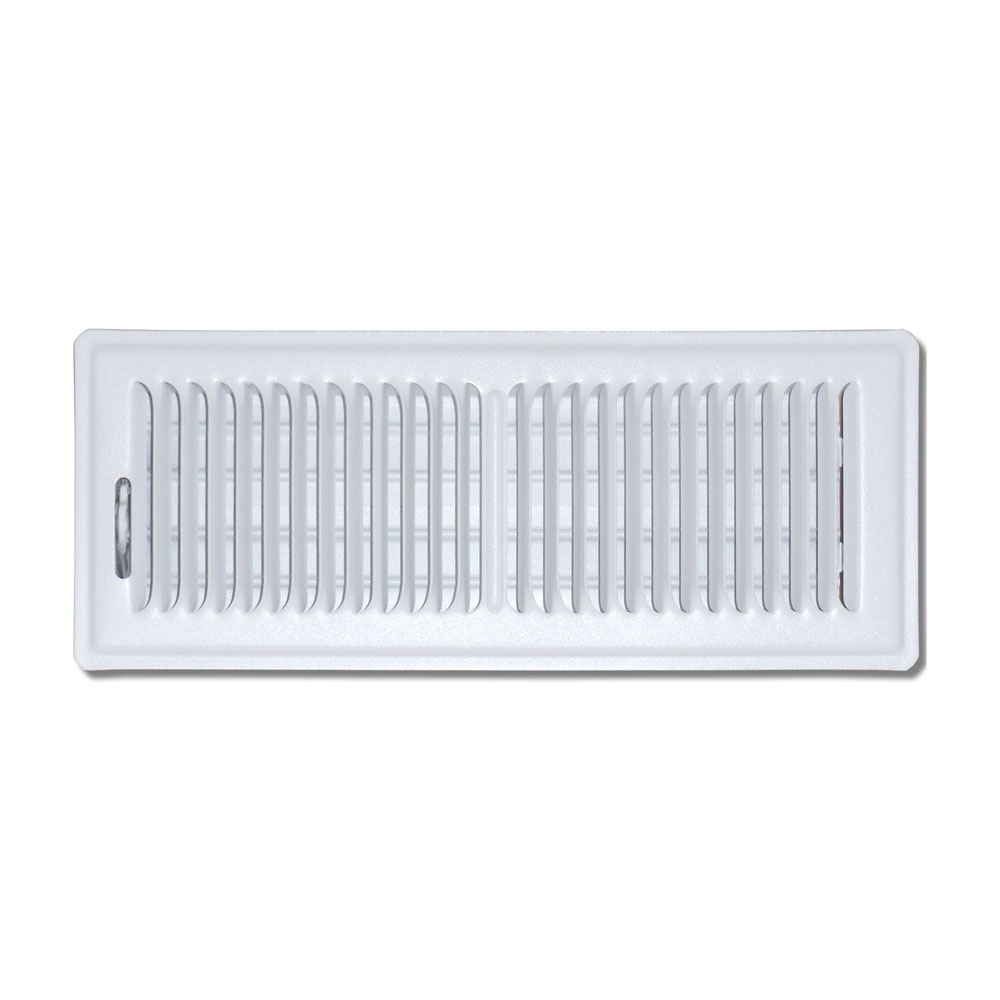 WHITE FLOOR REGISTER 4X10