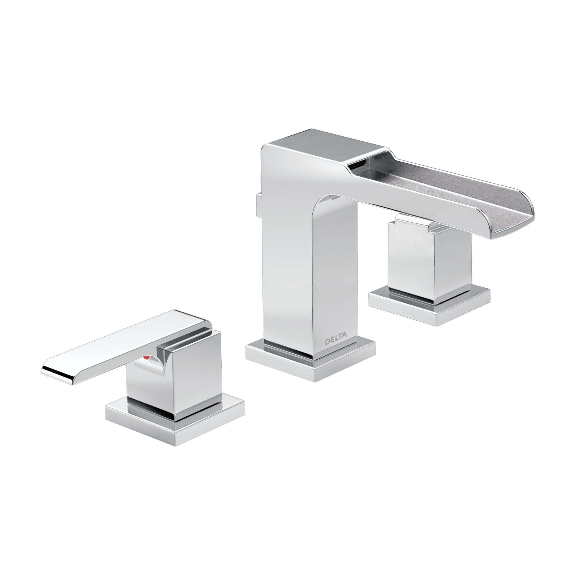 Two Handle Widespread Channel Bathroom Faucet