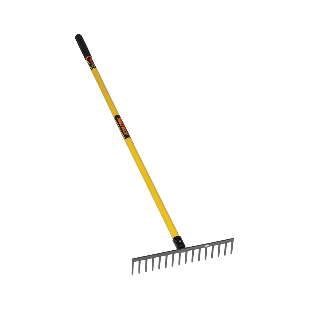 LEVEL HEAD RAKE, 16 TINE W/64