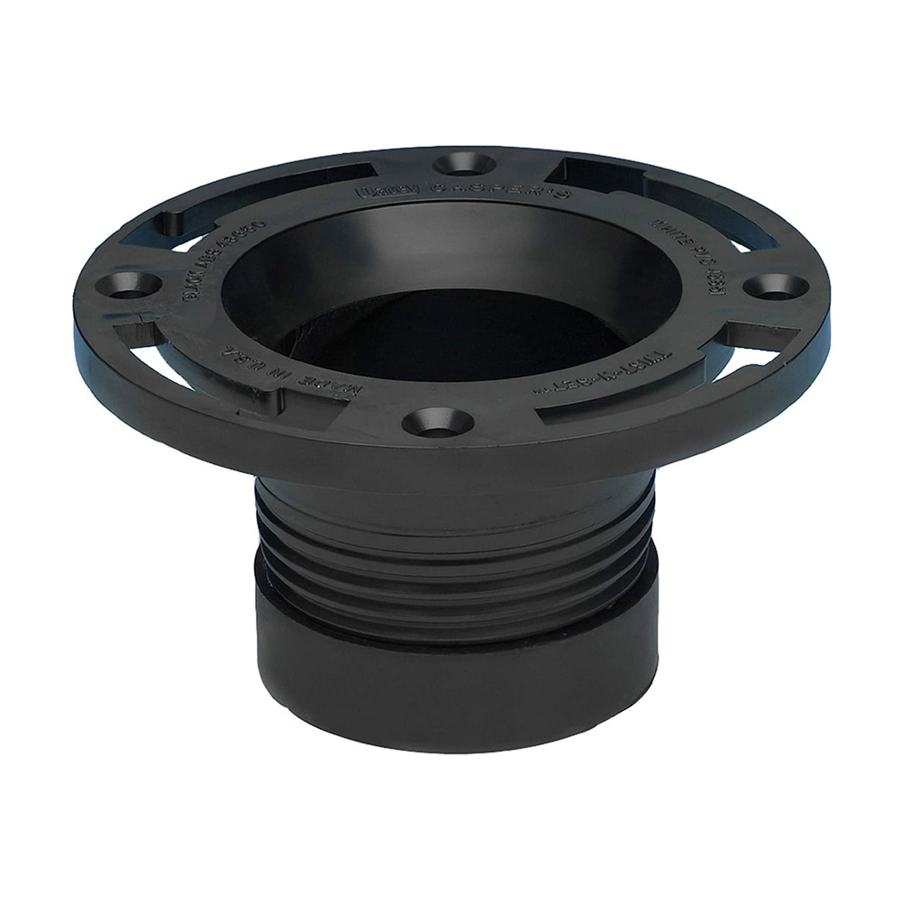 Oatey 43650 ABS Twist-N-Set Closet Flange, 4-Inch