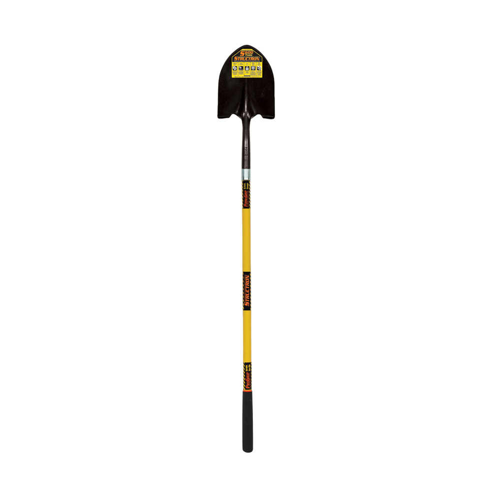 ROUND POINT SHOVEL W/48 YELLOW