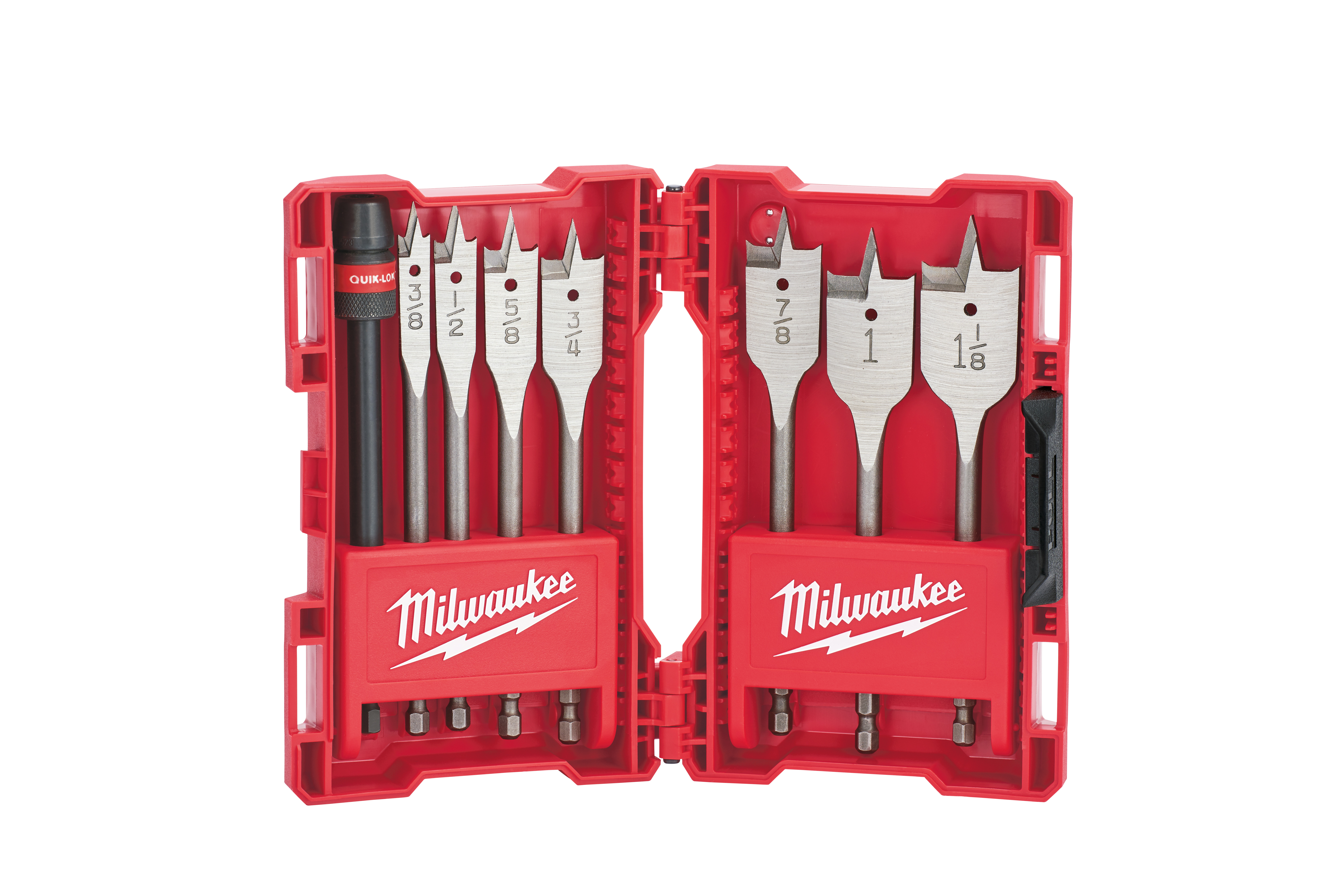 8Pc Flat Boring Set