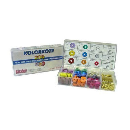 Kissler 540-5002 200-Piece Kolorkote Rubber Washer Kit
