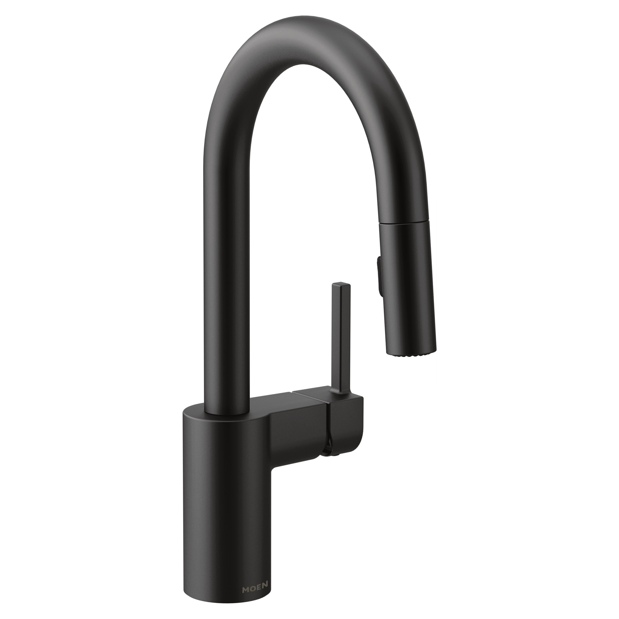 Moen Align Matte black one-handle pulldown bar faucet