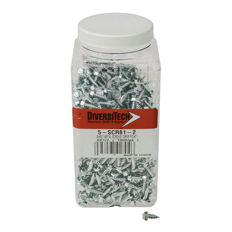 8 x 1/2 Taper Point, pack of 1,000