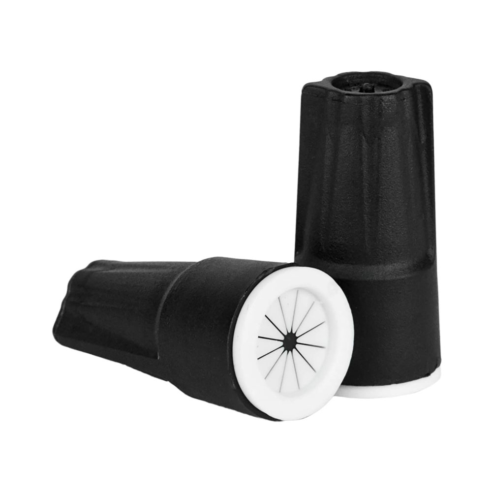 Black/White: 150 pcs Connector Canister