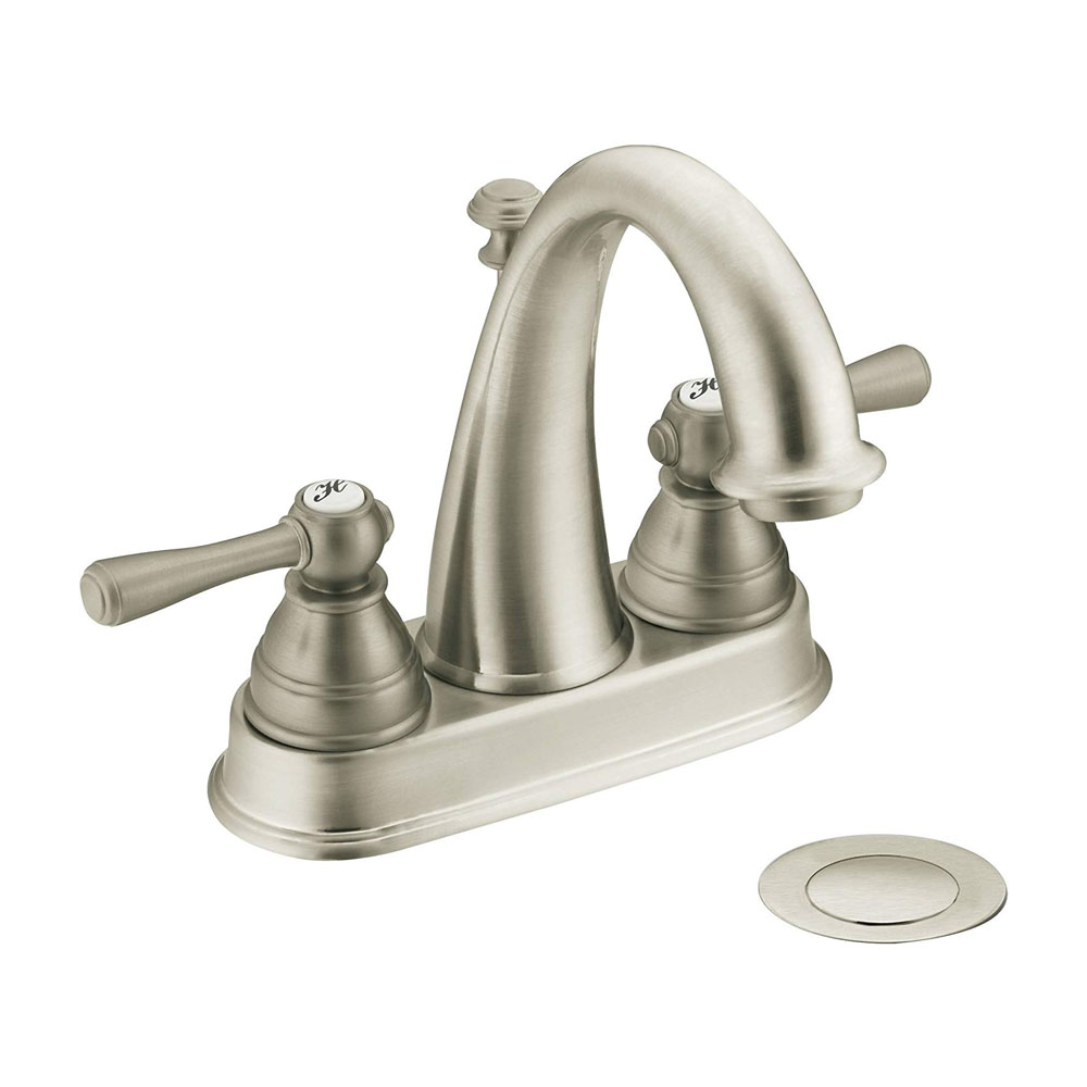 Moen Kingsley Brushed Nickel Two-Handle Bathroom Faucet