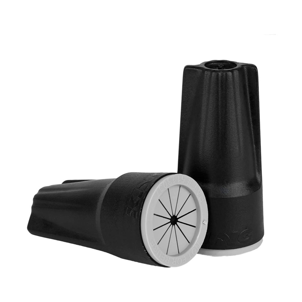King Innovation 61235 DryConn Black/Gray Waterproof Wire Connector, Pack of 20
