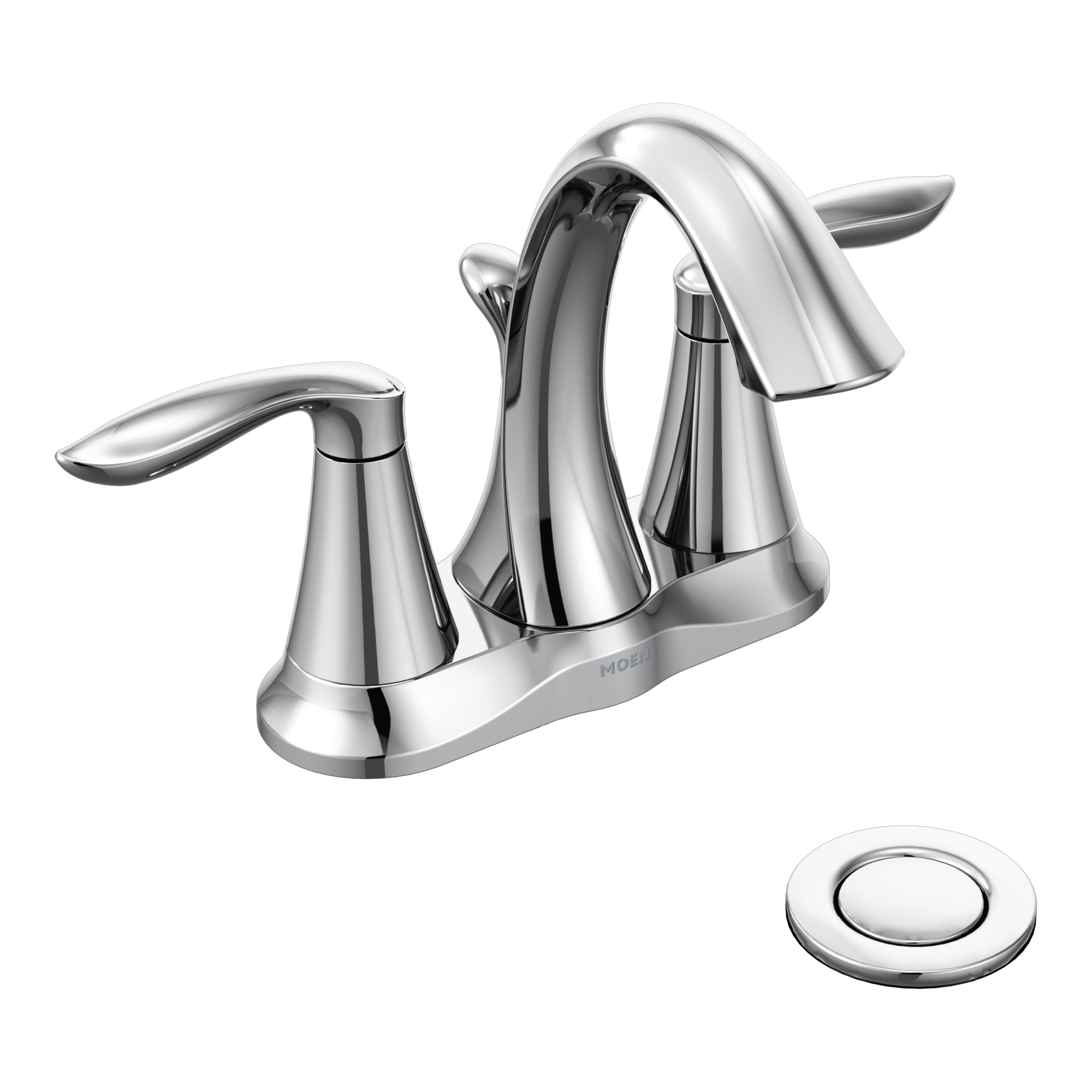 Moen Eva Chrome Two-Handle Bathroom Faucet