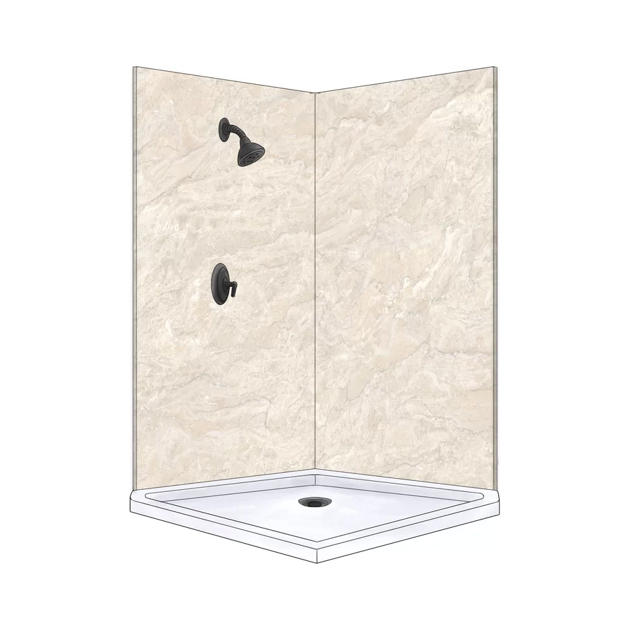 48X80 BEIGE SHWR WALLKIT