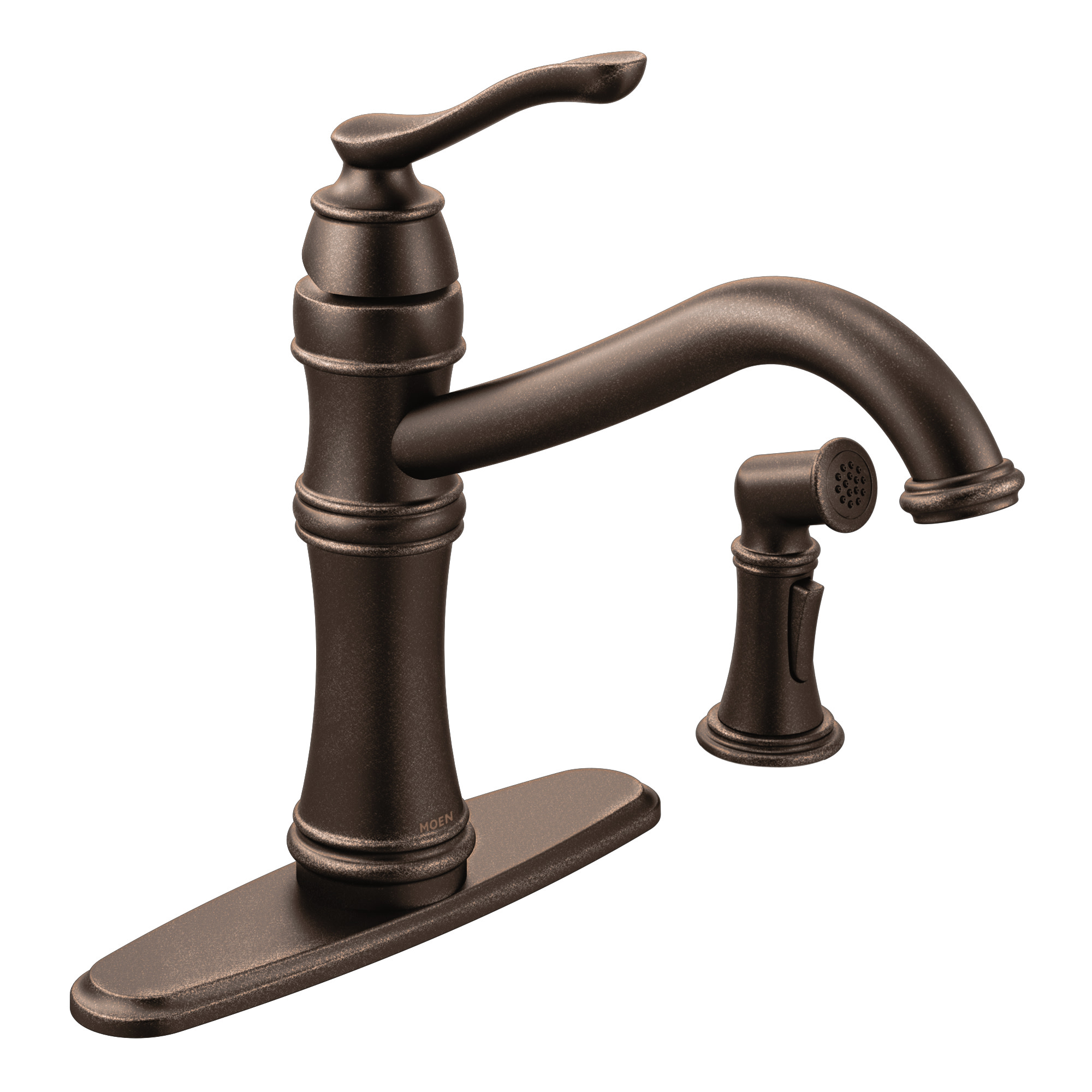 Moen Belfield Oil rubbed bronze one-handle kitchen faucet