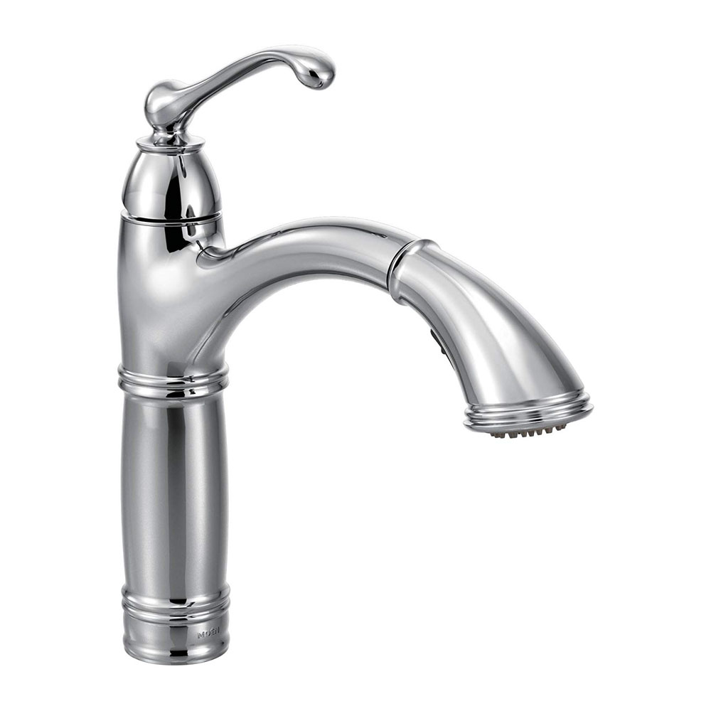 Moen Brantford Chrome one-handle pullout kitchen faucet