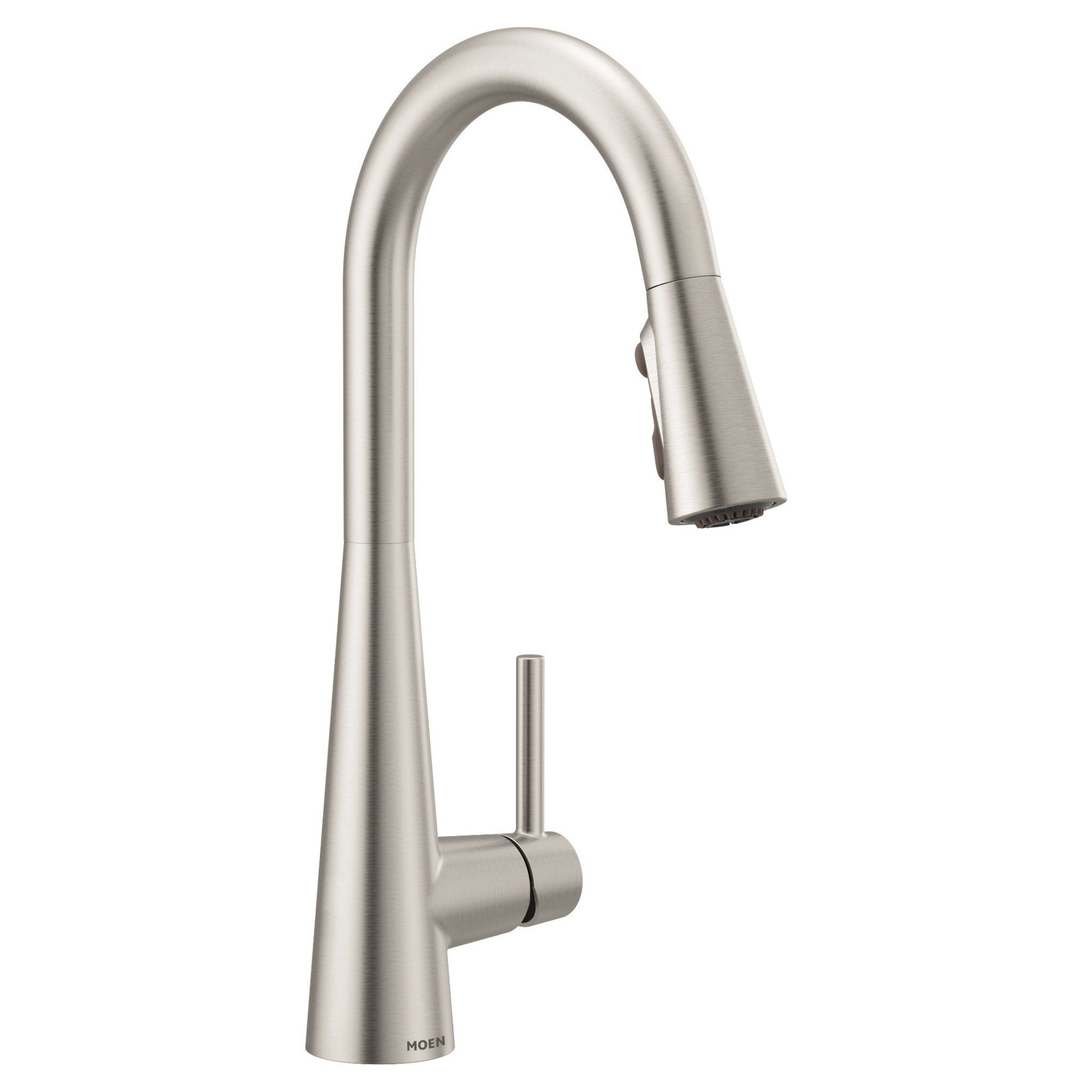 Moen Sleek Spot resist stainless one-handle pulldown kitchen faucet