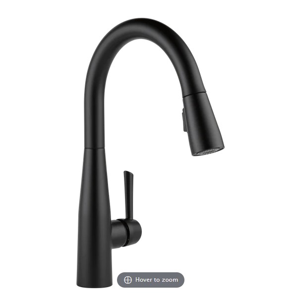 Delta Essa Single Handle Pull-Down Kitchen Faucet in Matte Black