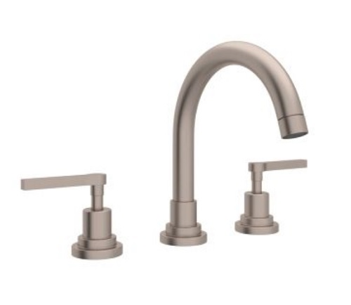 Satin Nickel Lombardia Bath Widespread Bathroom Faucet