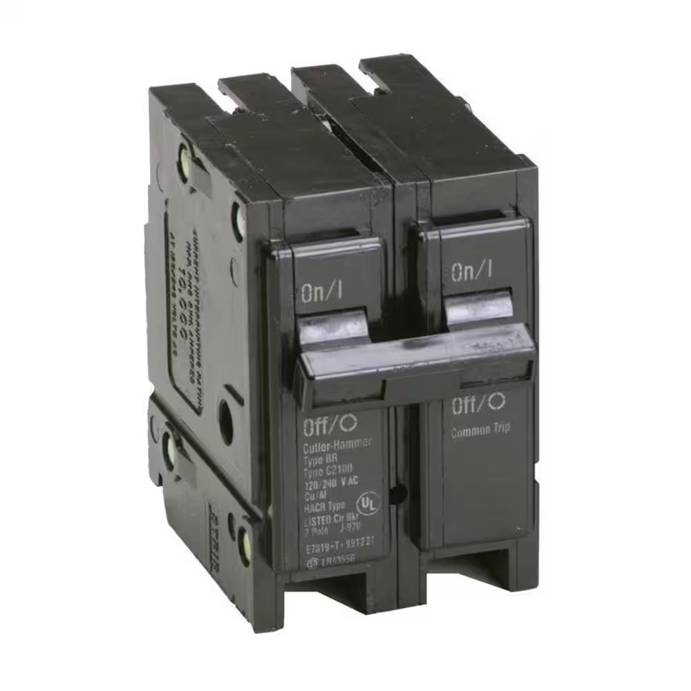 BR DOUBLE POLE 15 AMP BREAKER