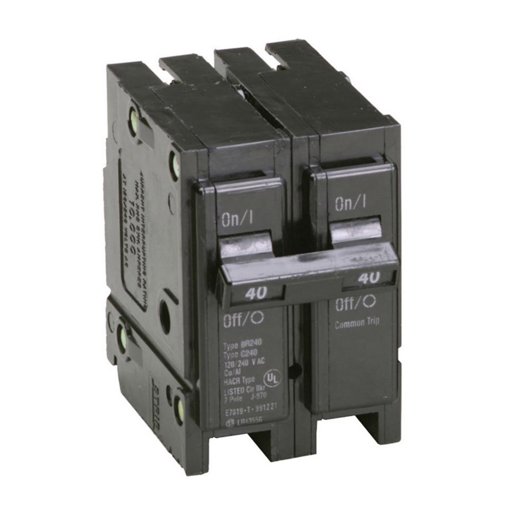 BR DOUBLE POLE 40 AMP BREAKER