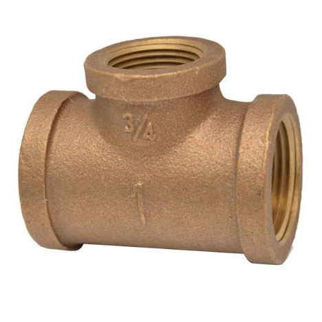 1-1/2 X 1-1/4 BRASS TEE