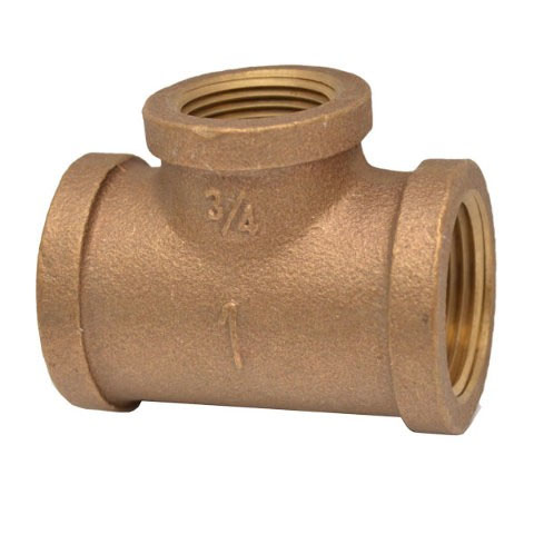 1-1/2 X 3/4 BRASS TEE