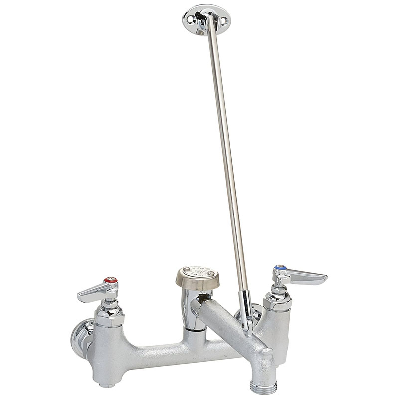 T & S Brass and Bronze B-0665-BSTR Service Sink Faucet with 8