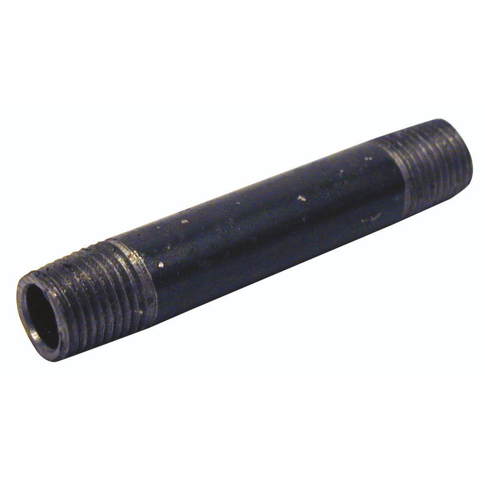 1/2 X 6 BLACK NIPPLE