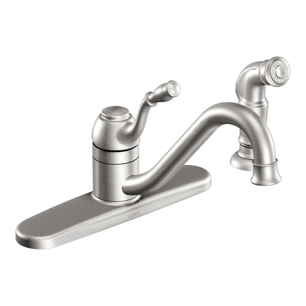 Moen CA87009 Lindley one-handle low arc kitchen faucet Chrome