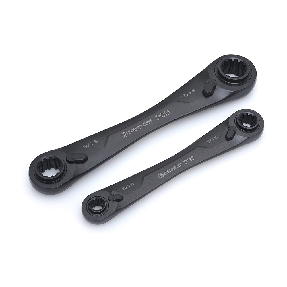 RATCHETING WRENCH SET,2PC,4IN1