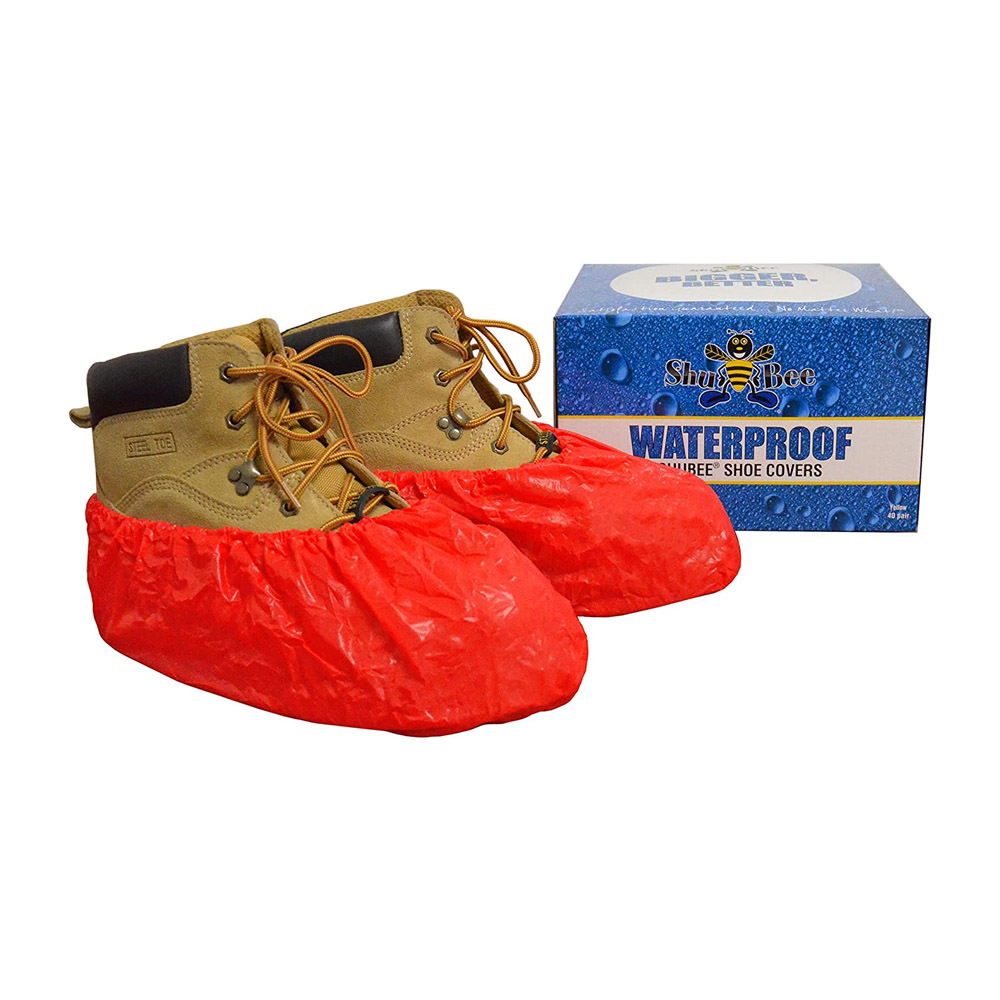 WATERPROOF SHOE COVERS RED