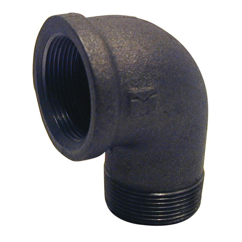1/2 BLACK 90 ST ELBOW DOM