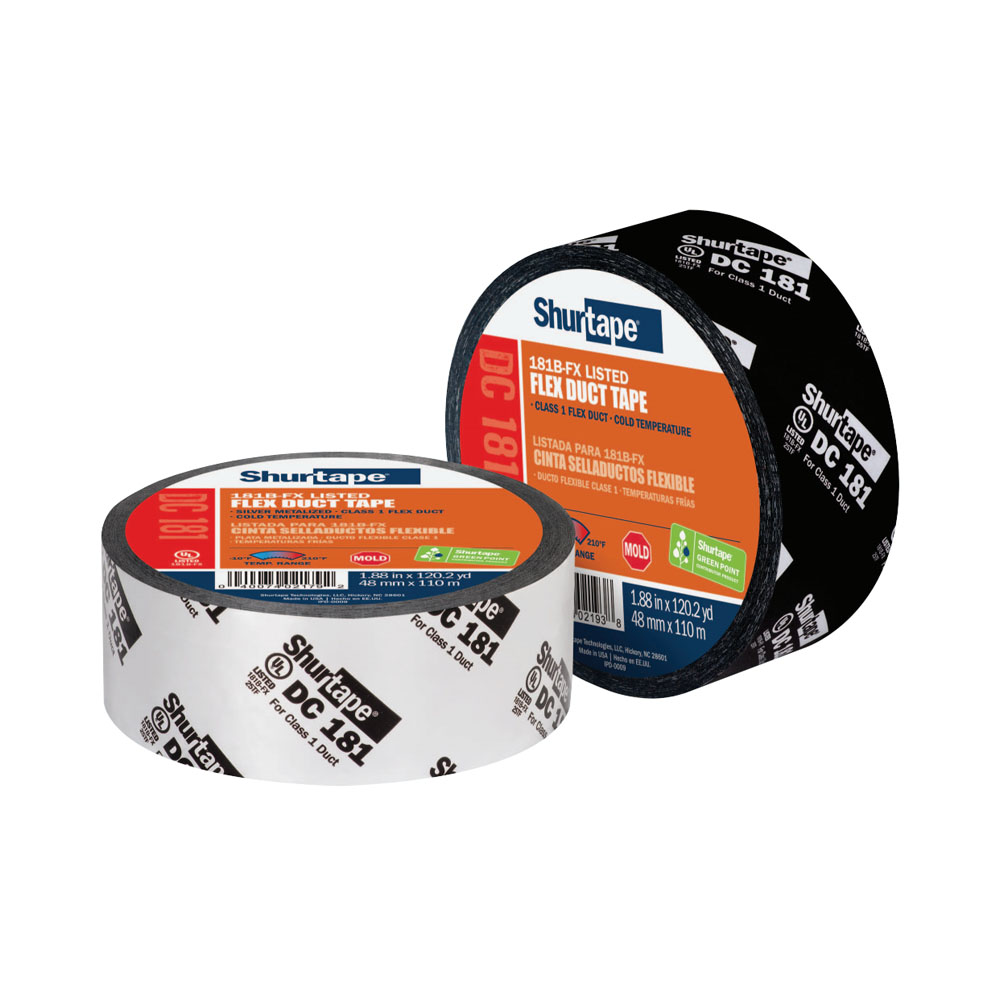 2 X 120 FLEX DUCT TAPE BLACK