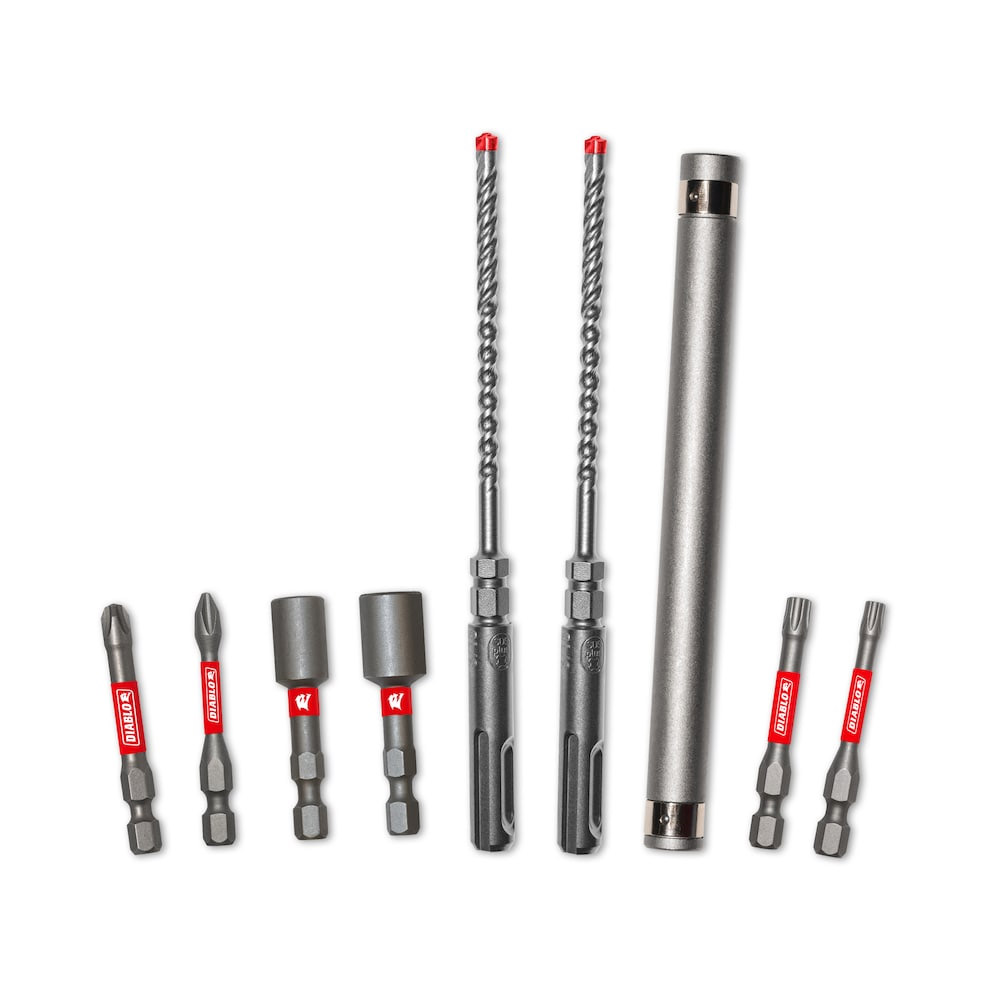 9-PC SDS-PLUS HAMMER DRILL SET