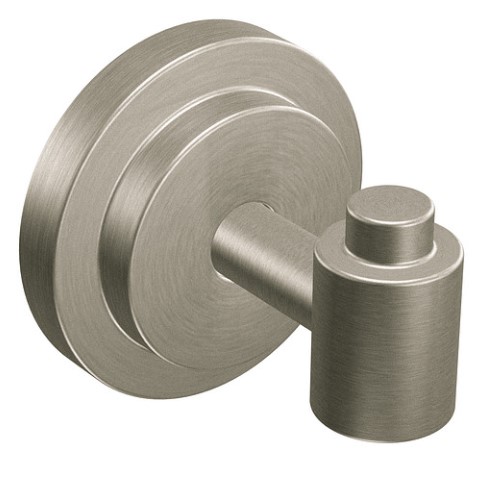 Moen Iso Brushed Nickel Single Robe Hook