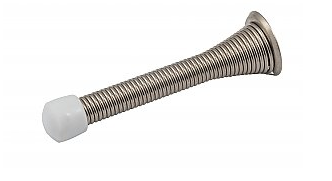 Sure-Loc Spring Door Stop, Satin Nickel