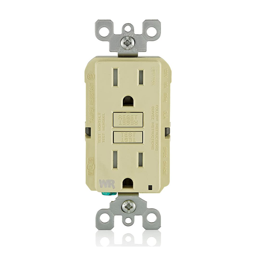 IVORY GFCI OUTLET