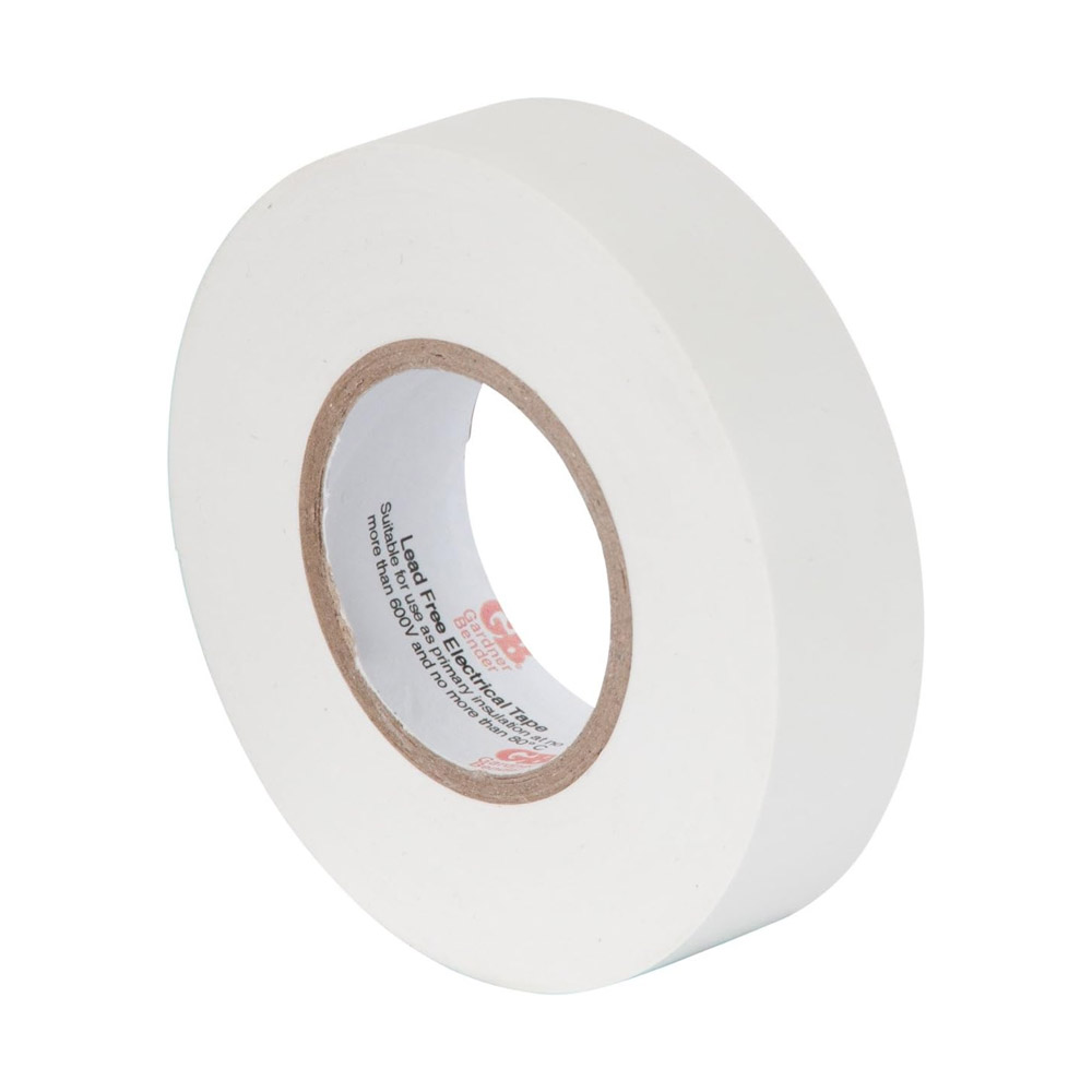 WHITE ELECT TAPE 3/4X66X7 MIL