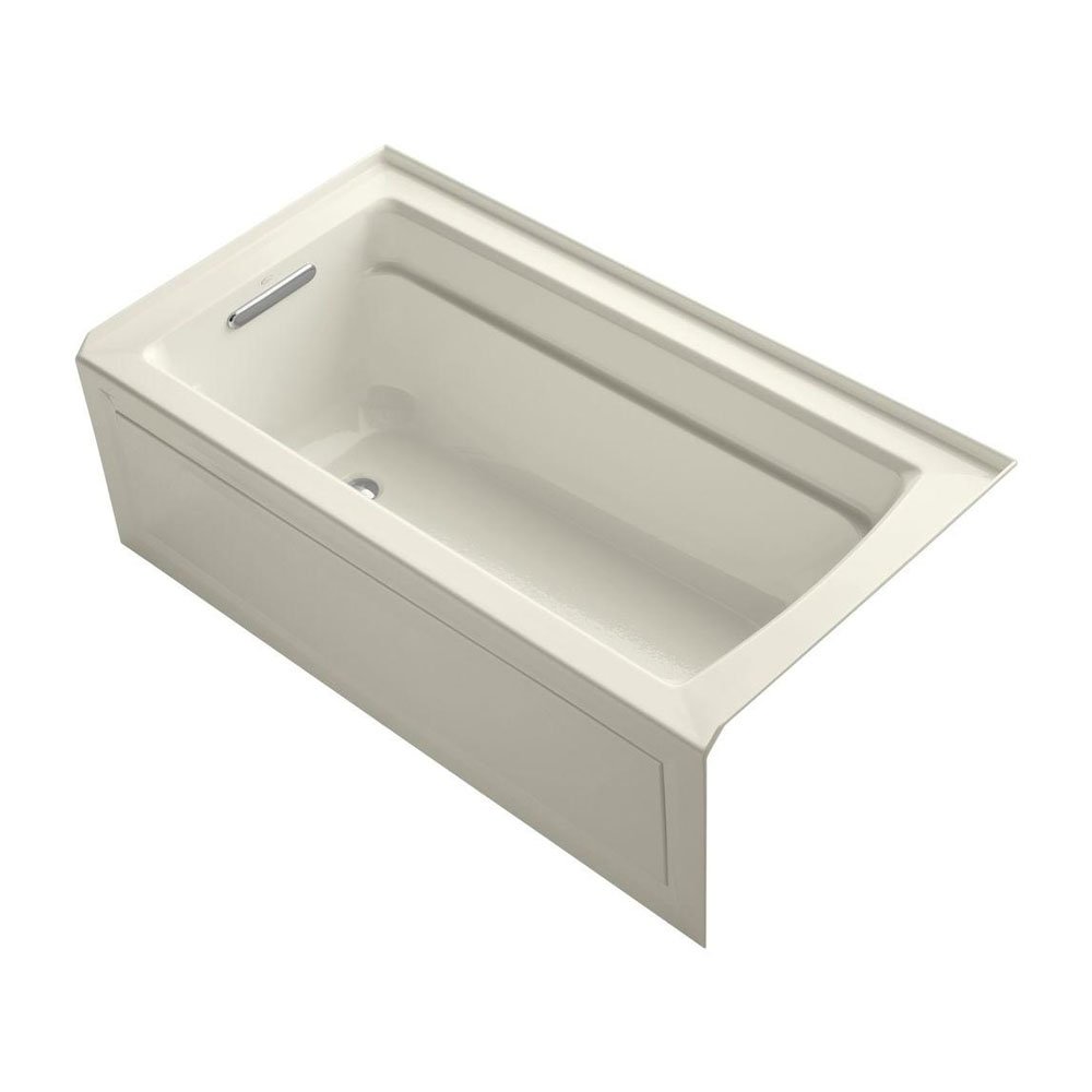 KOHLER  K-1123-LA-7 Archer 5' Soaker Bathtub with Comfort Dep