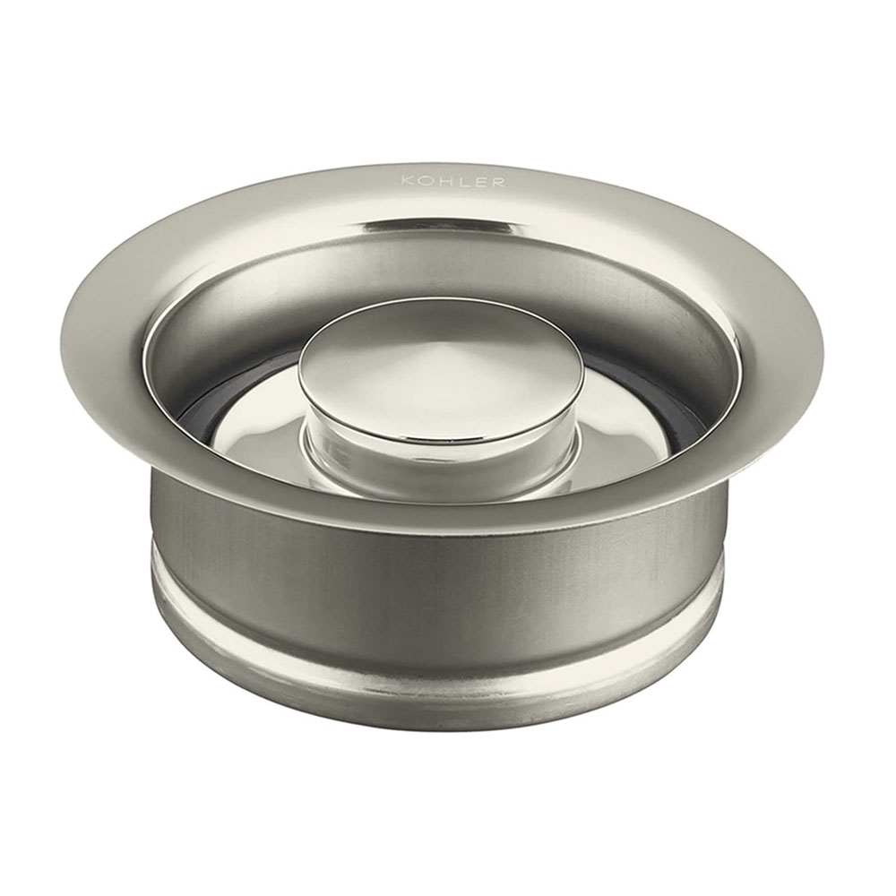 Kohler K-11352-BS Garbage Disposal Flange with Stopper Brushed Stainless