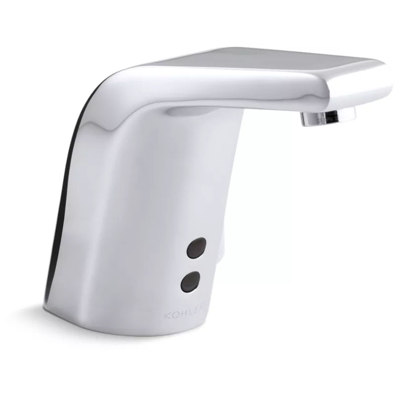 Kohler K-13462-CP Sculpted Touchless AC-powered Commercial Bathroom Faucet with Insight Technology and Temperature Mixer Polished Chrome