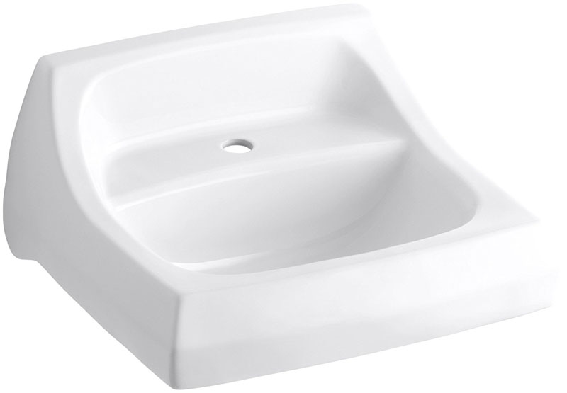 KOHLER  K-2007-0 Kingston Wall-mounted Commercial Bathroom Si