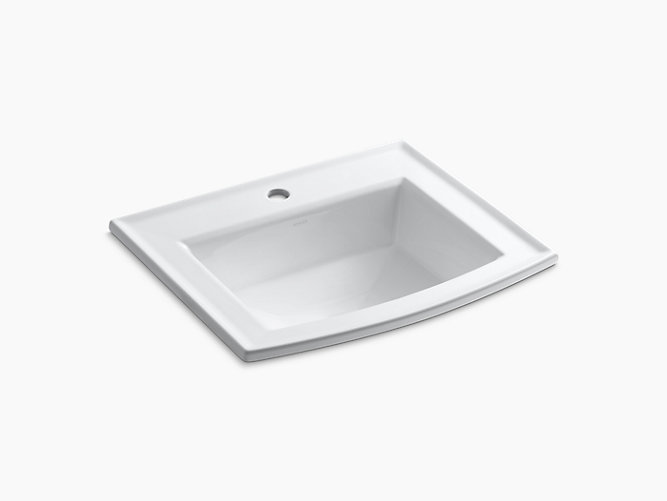 KOHLER  K-2356-1-0 Archer Drop-In Sink Single Faucet Hole