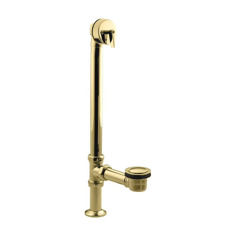 Kohler K-7159-PB Vintage Pop-up Bathtub Drain Vibrant Polished Brass