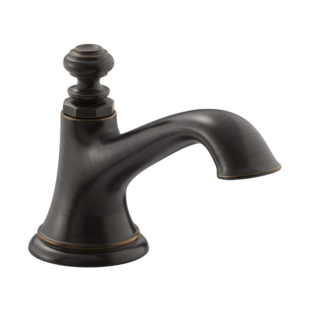 Artifacts 5.375 in. Bathroom Sink Spout with Bell Design in Oil-Rubbed Bronze